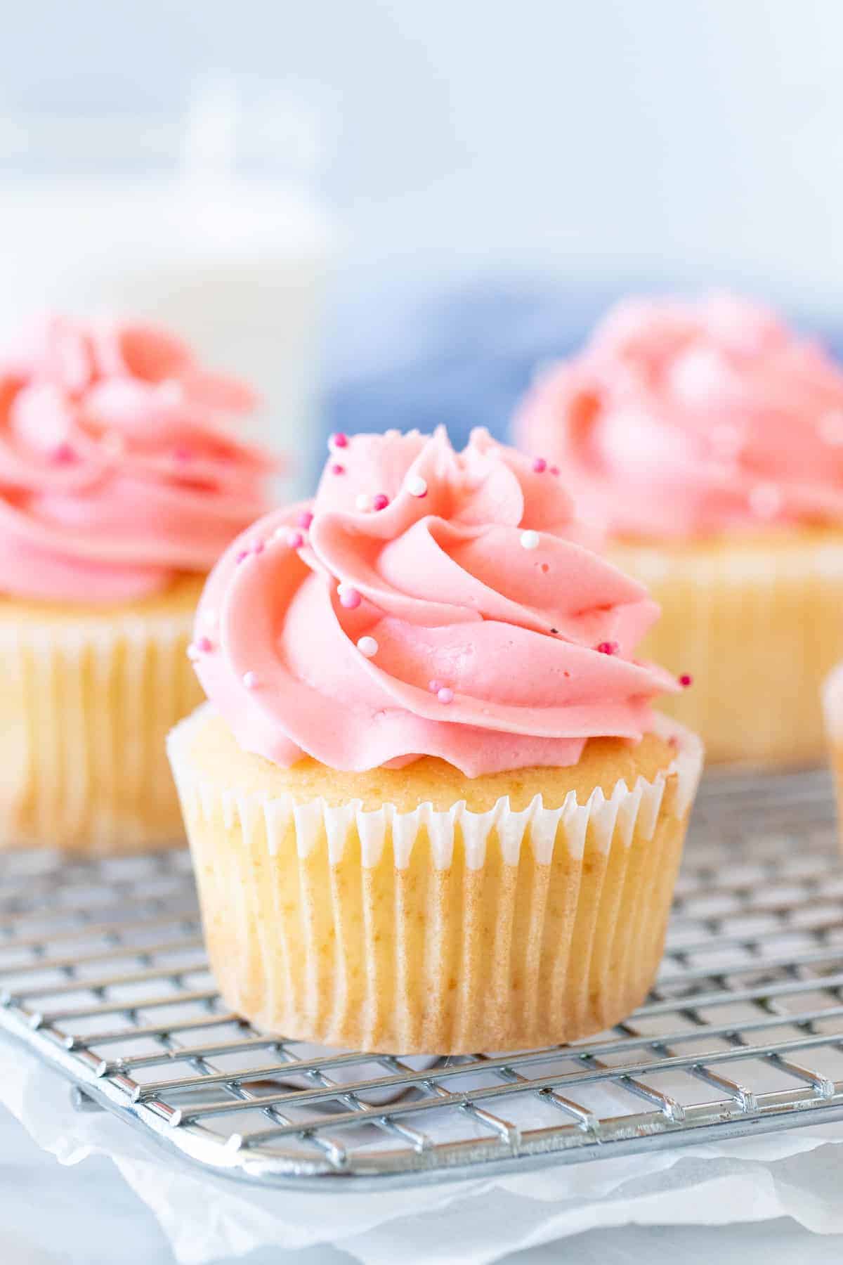 Picture of a strawberry shortcake cupcake